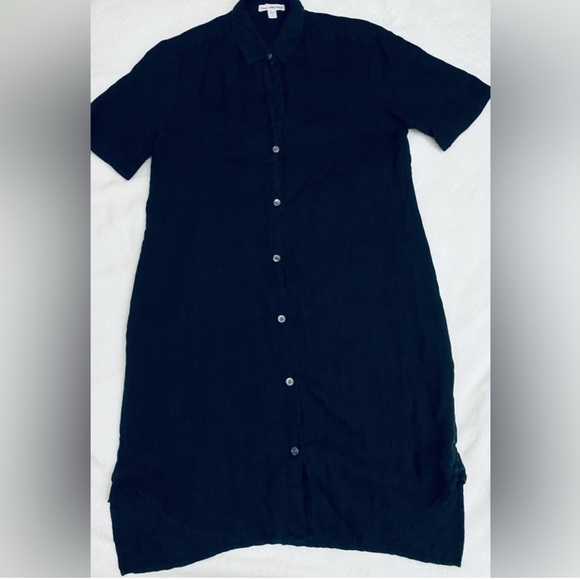 James Perse Linen Shirt Dress - size 1. B8 - Picture 2 of 5